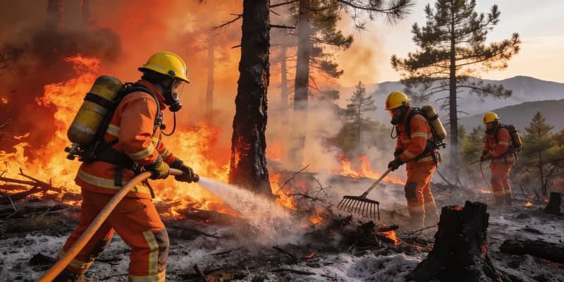 More Than 300,000 Flee Wildfires Across France and Spain