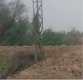 Blast damages electricity tower in Naseerabad